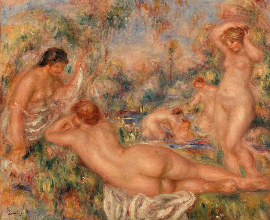 Kylpijät - Pierre-Auguste Renoir