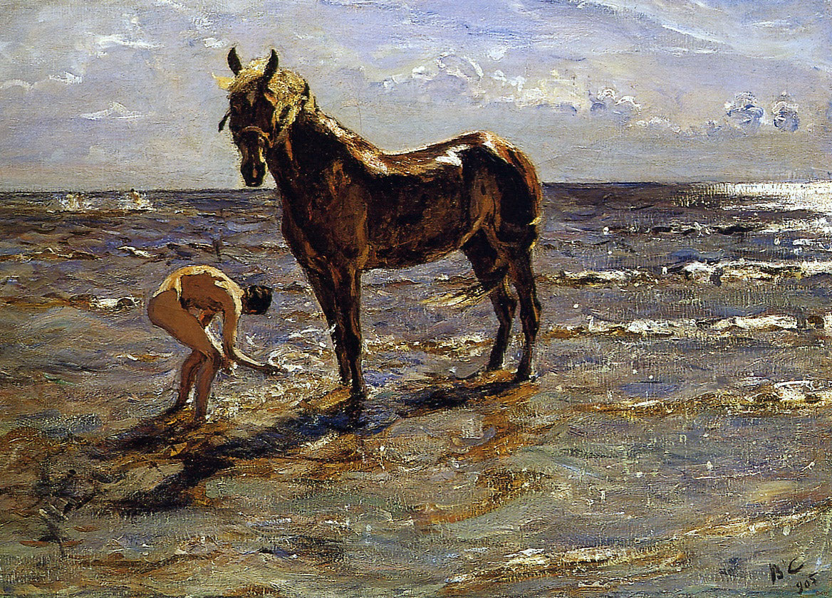 Hevosen uiminen - Valentin Serov