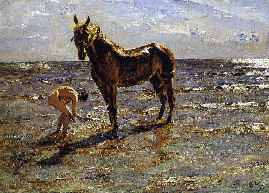 Hevosen uiminen - Valentin Serov