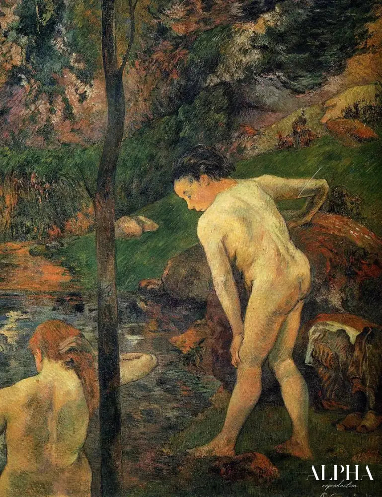 Bains - Paul Gauguin - Reproductions de tableaux et peintures haut de gamme