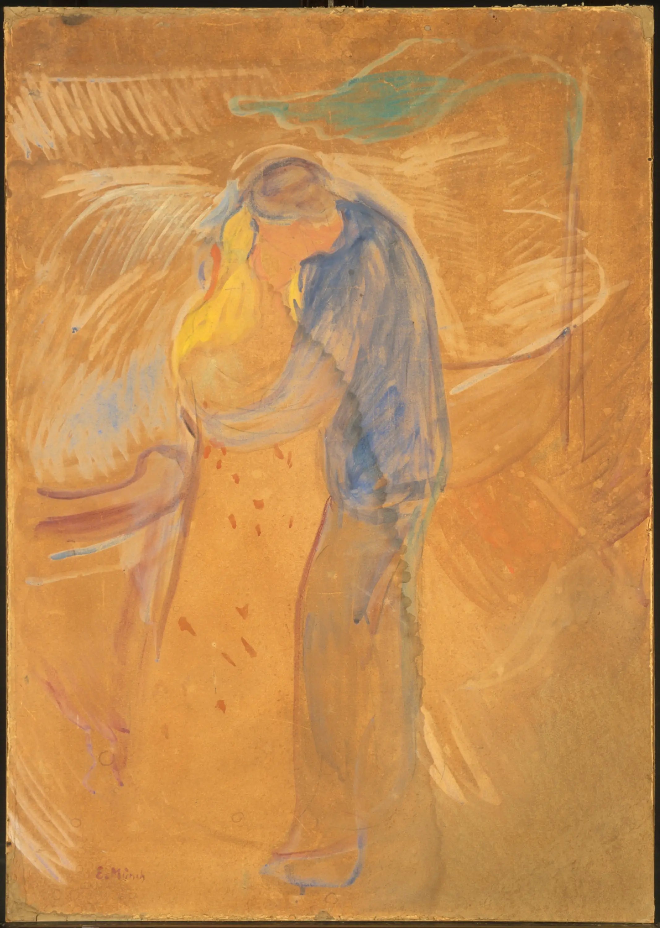 Baiser - Edvard Munch image 1 copie de tableau peinte à la main