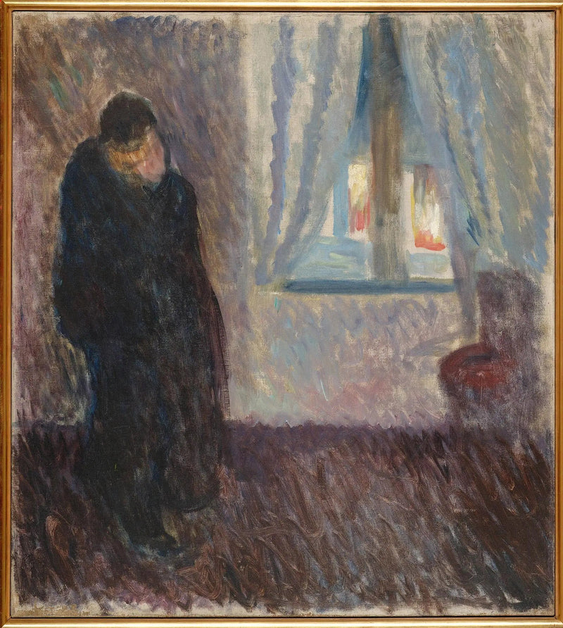 Suudelma ikkunan vieressä - Edvard Munch
