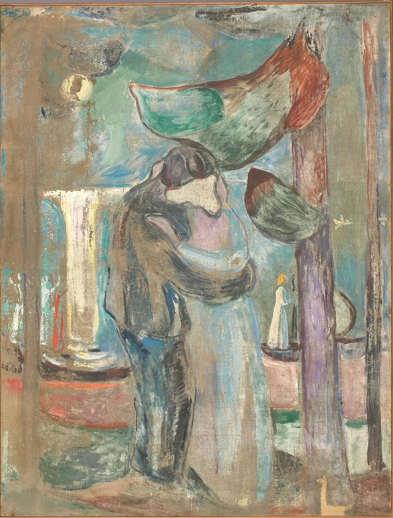 Suudelma rannalla - Edvard Munch