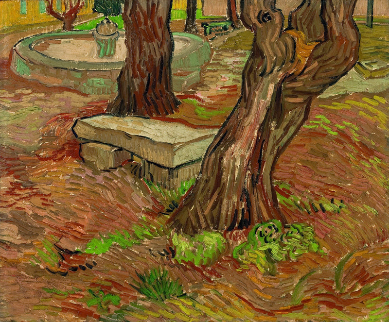 Kivipenkki Saint-Paulin sairaalan puutarhassa - Vincent van Gogh