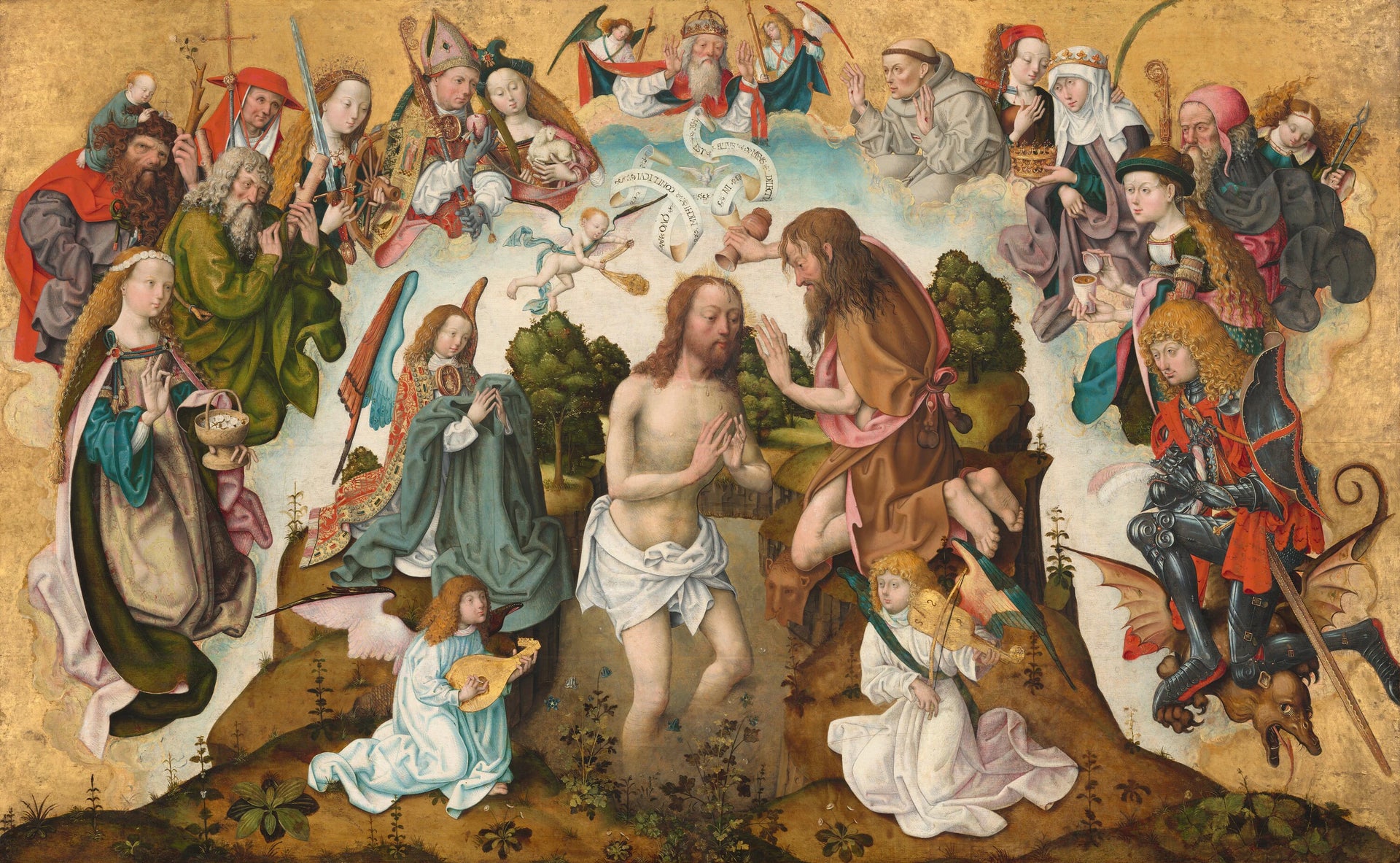 Le baptême du Christ - Master of the Saint Bartholomew Altar