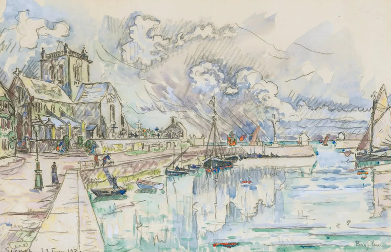 Barfleur, satama - Paul Signac