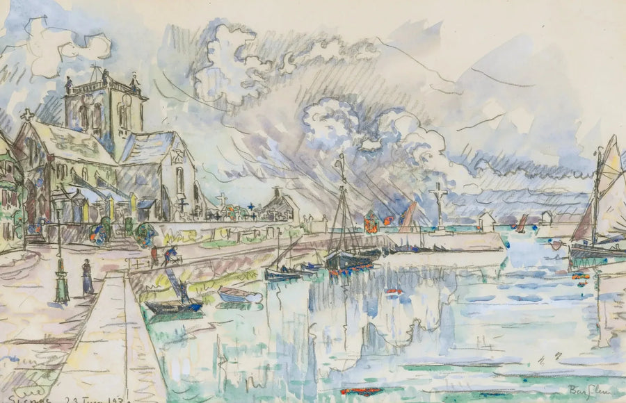 Barfleur, satama - Paul Signac