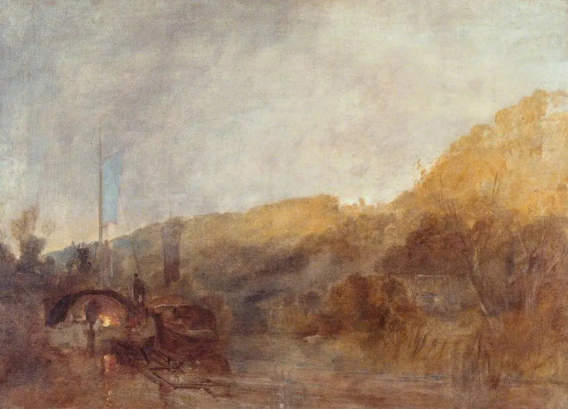 Barge joella, auringonlasku - J. M. W. Turner