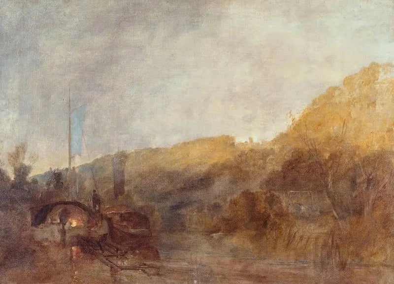 Barge joella, auringonlasku - J. M. W. Turner