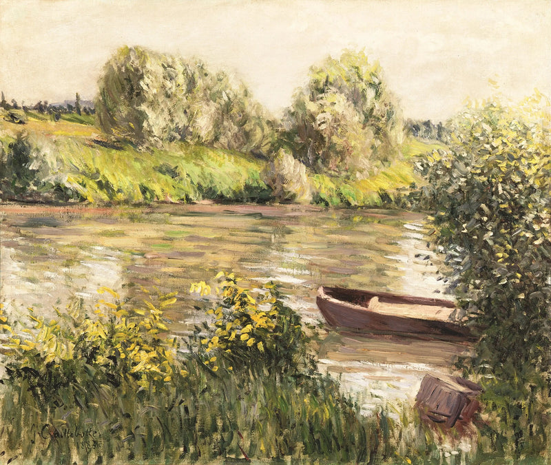 Vene rannalla, syksyn vaikutelma - Gustave Caillebotte