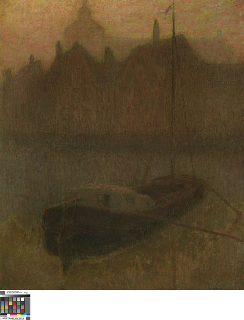 Vene kanavalla (aamu) - Henri Le Sidaner