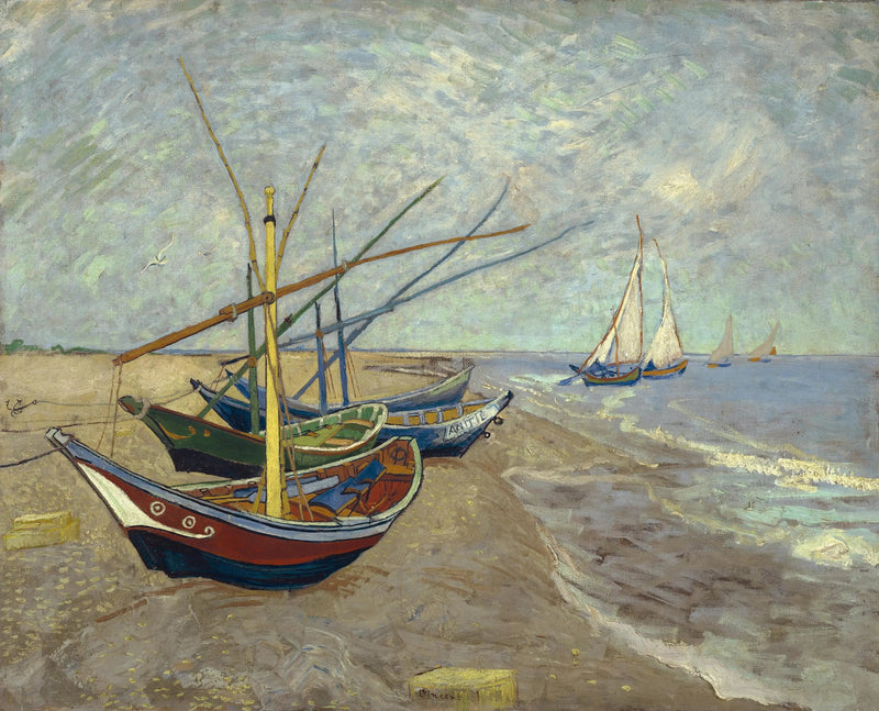 Laivat Saintes-Maries'ssa - Vincent van Gogh