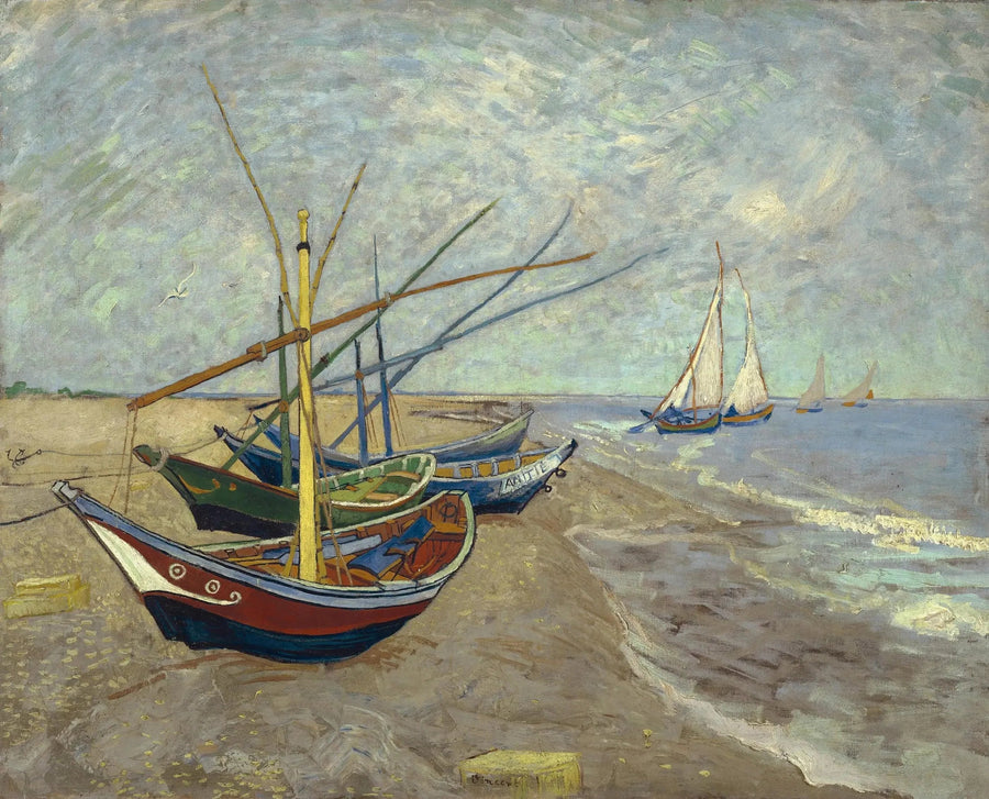 Laivat Saintes-Maries'ssa - Vincent van Gogh