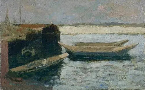 Veneitä satamassa - Odilon Redon