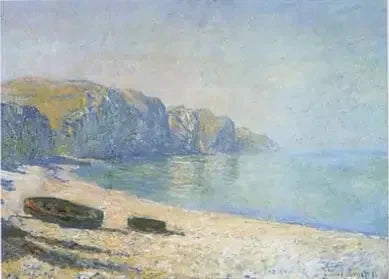 Veneet Pourvillen rannalla, laskuvesi - Claude Monet
