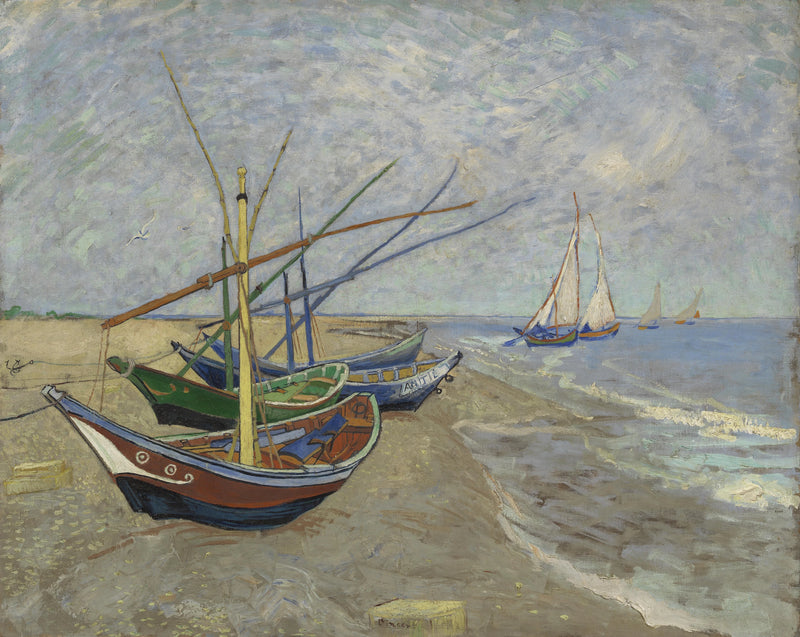 Laivat Saintes-Maries'ssa - Vincent van Gogh