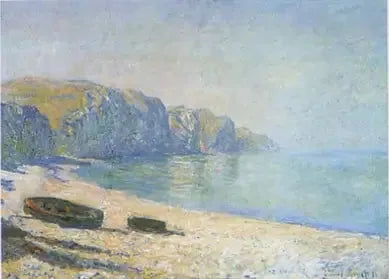 Veneet Pourvillen rannalla, laskuvesi - Claude Monet