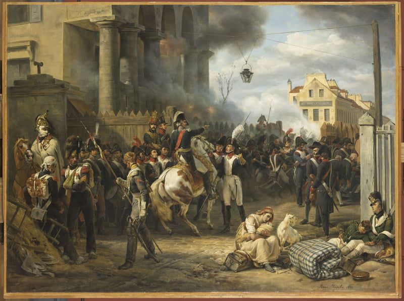 La barrière de Clichy. Défense de Paris, le 30 mars 1814 - Horace Vernet