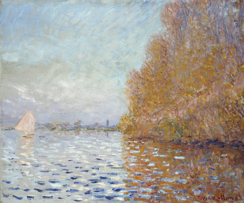 Argenteuilin allas purjeveneellä W331 - Claude Monet