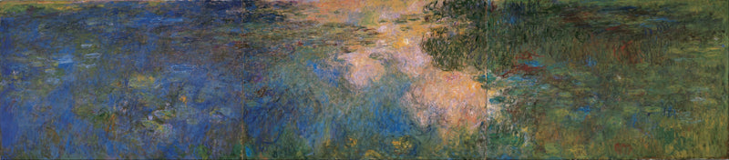 The Water Lilies Basin, Beyeler triptyykki W1968 -1970 - Claude Monet