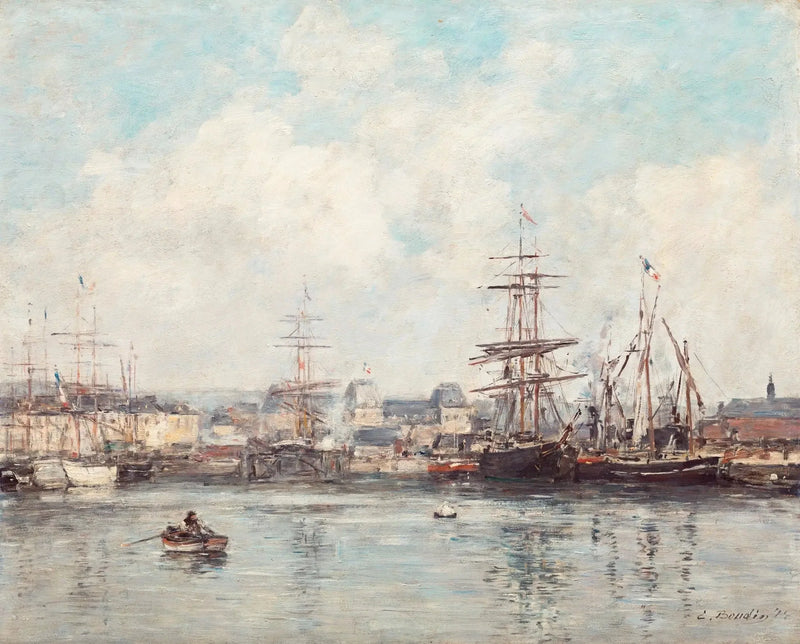Casimir Delavigne -altaassa Havressa - Eugène Boudin