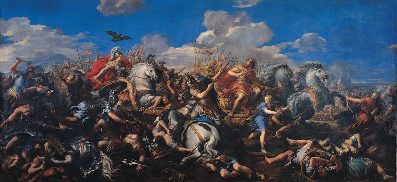 Aleksanterin taistelu Dariusia vastaan - Pietro da Cortona