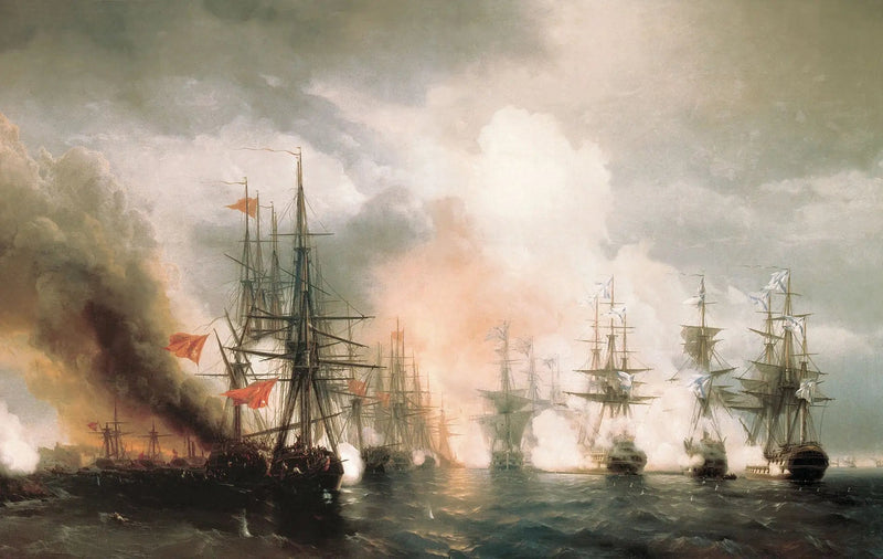Sinopen taistelu - Ivan Aïvazovski