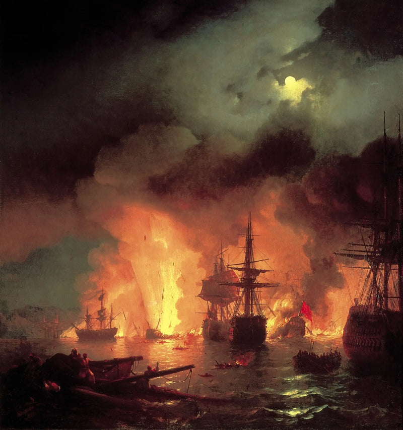 Tšesmen taistelu - Ivan Aïvazovski
