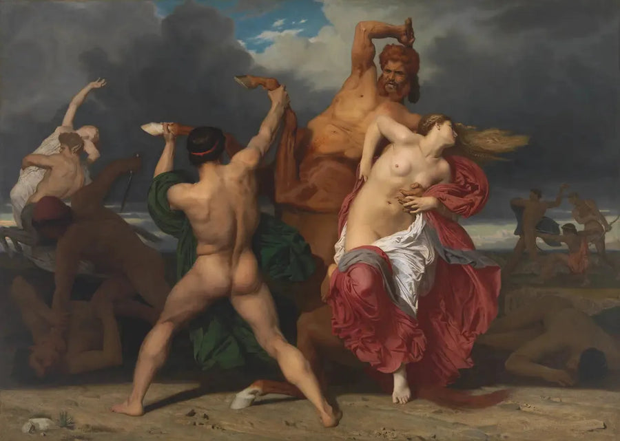 Kentaurien taistelu Lapithien vastaan - Bouguereau