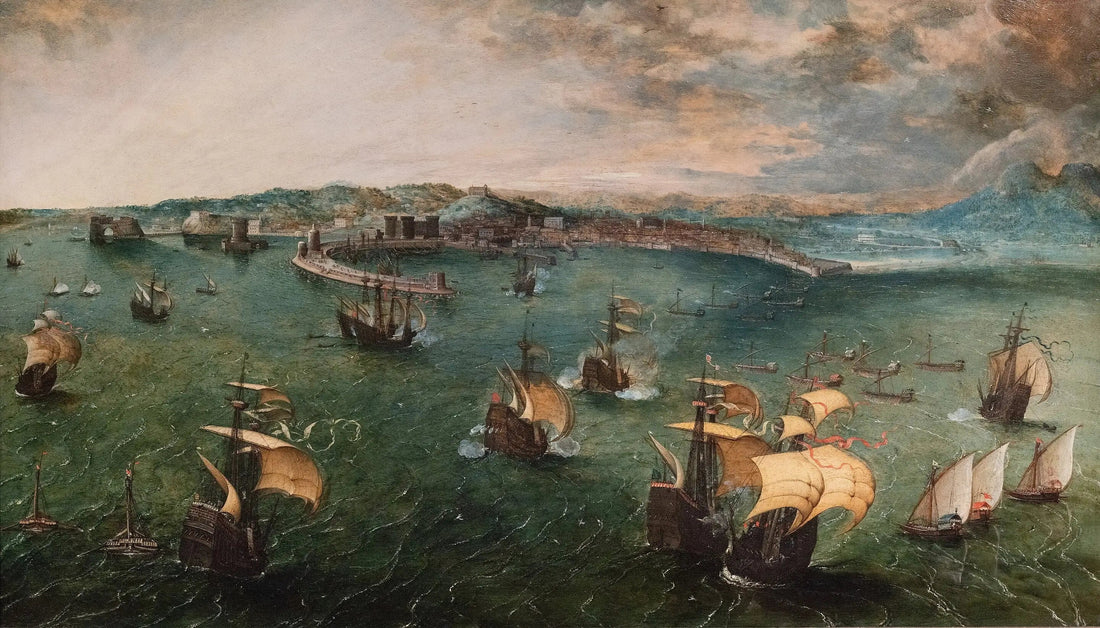 Sotapeli Napolinlahdella - Pieter Brueghel vanhempi