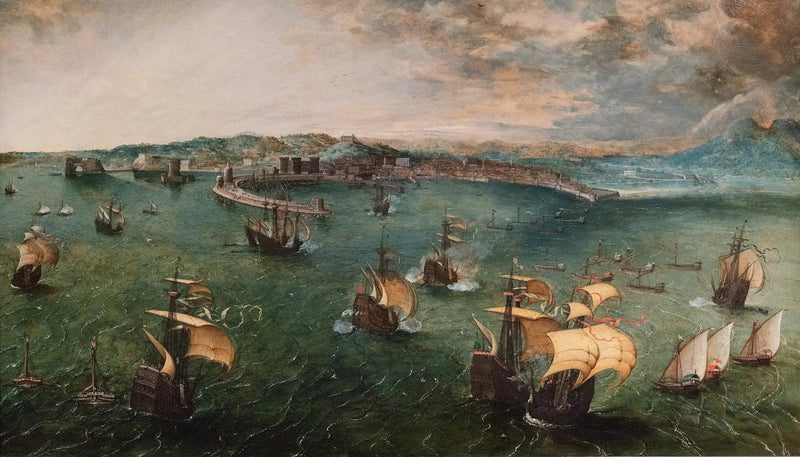 Sotapeli Napolinlahdella - Pieter Brueghel vanhempi