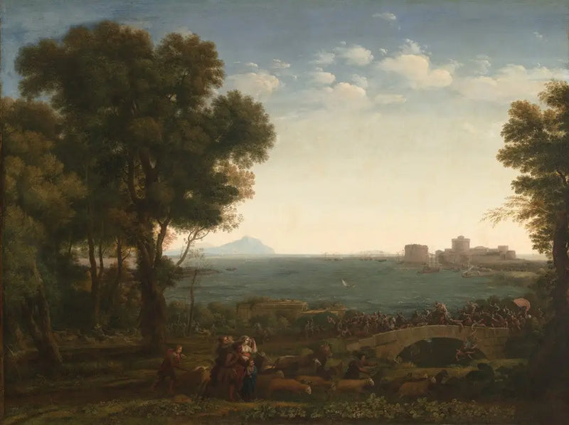 Taistelu sillalla - Claude Lorrain