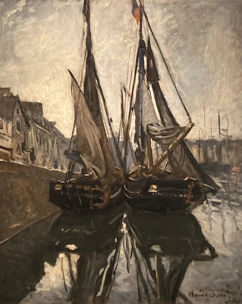 Kalastusvene Honfleurissa W116 - Claude Monet