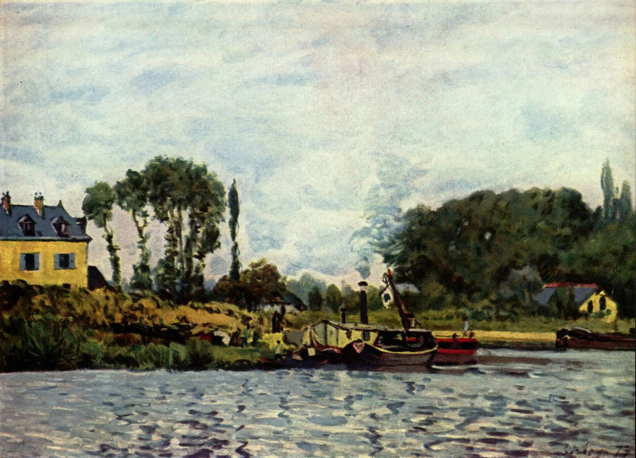 Aluksen Bougivalin sululla - Alfred Sisley