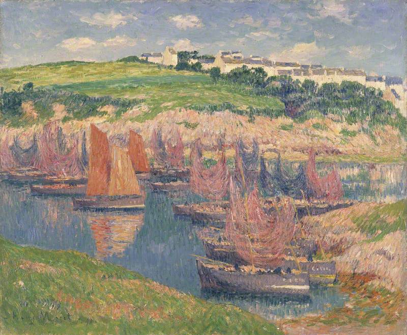 Kalastusveneet Douelanissa - Henry Moret