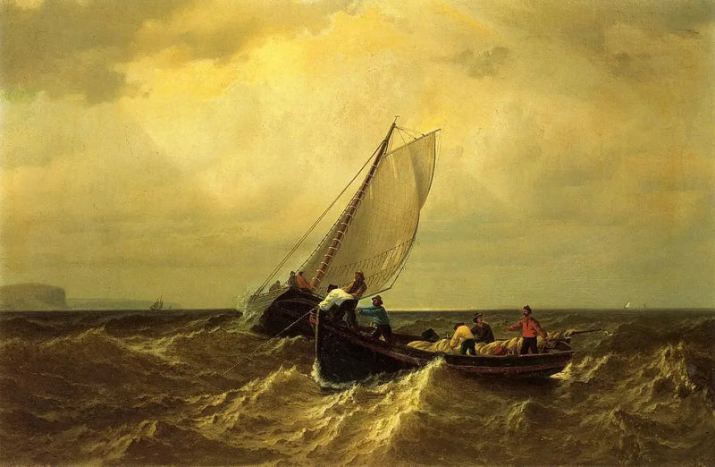 Kalastusveneitä Fundyn lahdella - William Bradford