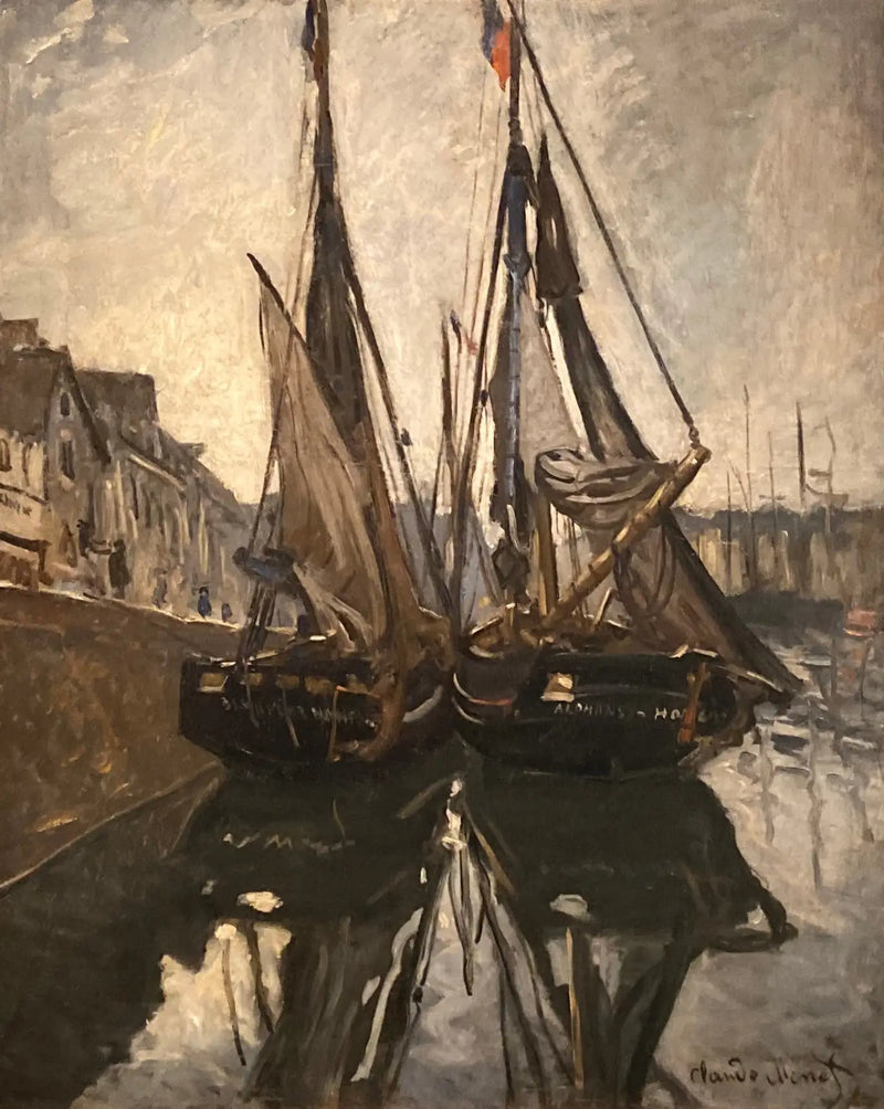 Kalastusveneet, Honfleur - Claude Monet