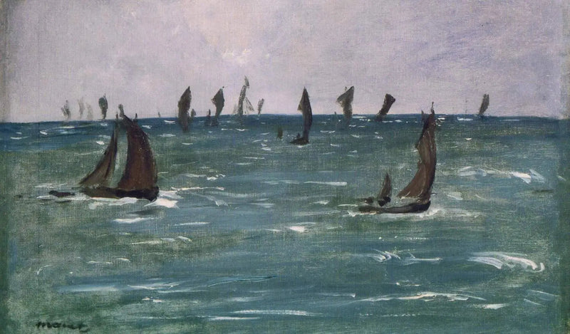 Laivat merellä, Gascognen lahti - Édouard Manet