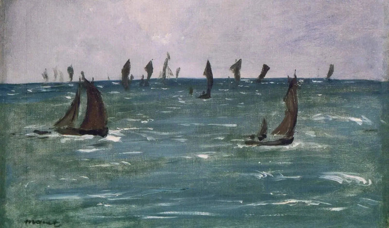 Laivat merellä, Gascognen lahti - Édouard Manet