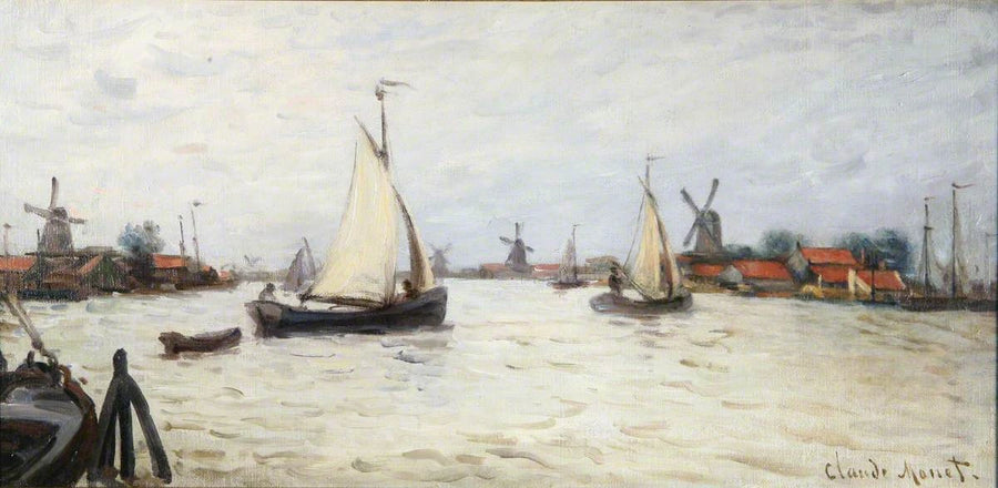 Veneet sisään Holland, lähellä Zaandam W173 - Claude Monet