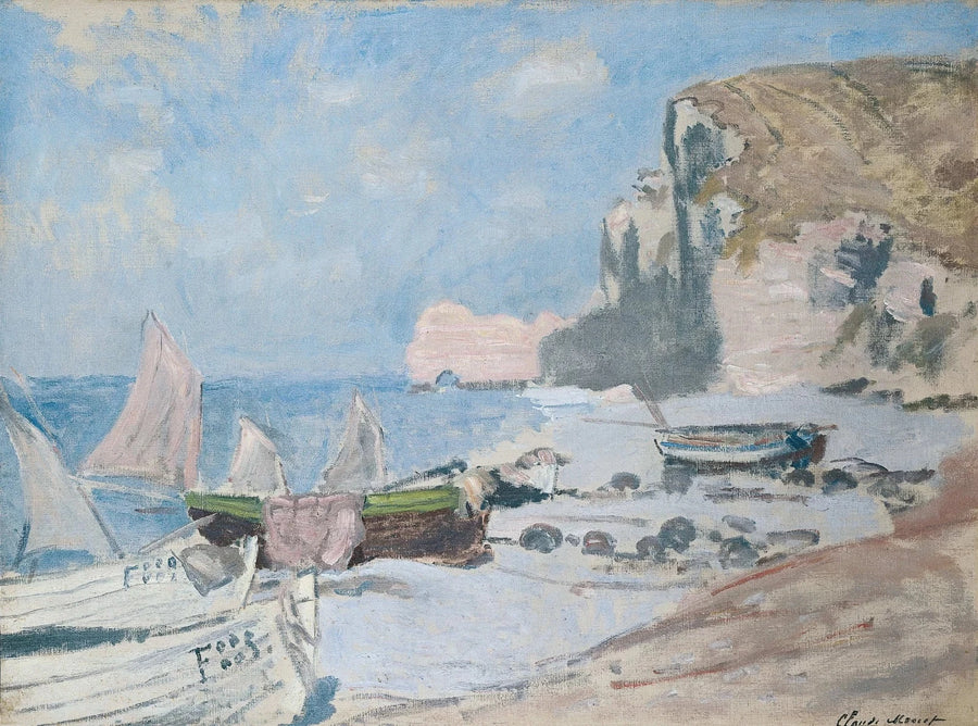 Kalastusveneet, Étretat W1013 - Claude Monet