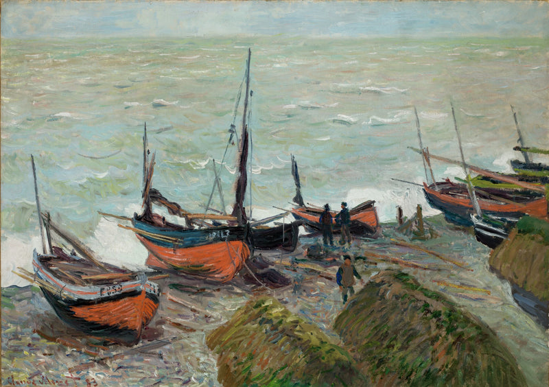 Kalastusveneet in Étretat W823 - Claude Monet