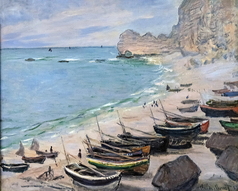 Veneet rannalla in Étretat W829 - Claude Monet