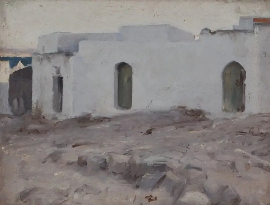 Moorish rakennukset pilvisellä säällä - John Singer Sargent