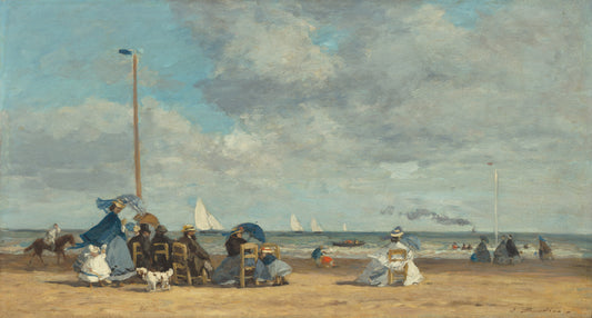 🌊 Ranta Trouvillessa – Eugène Boudin (1860-luku)