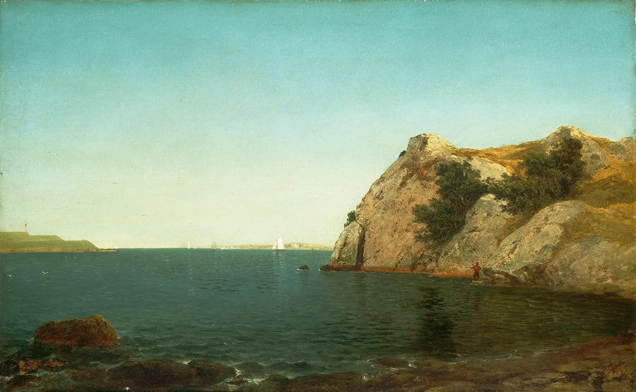 Beacon Rock, Newportin satama - John Frederick Kensett