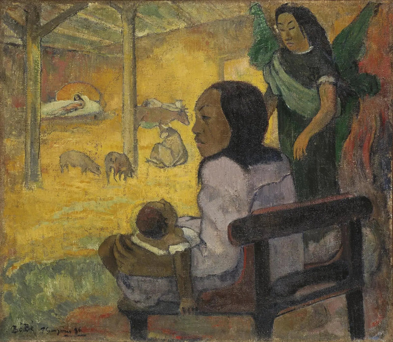 Vauva, tai Kristuksen syntymä tahitilaisittain - Paul Gauguin