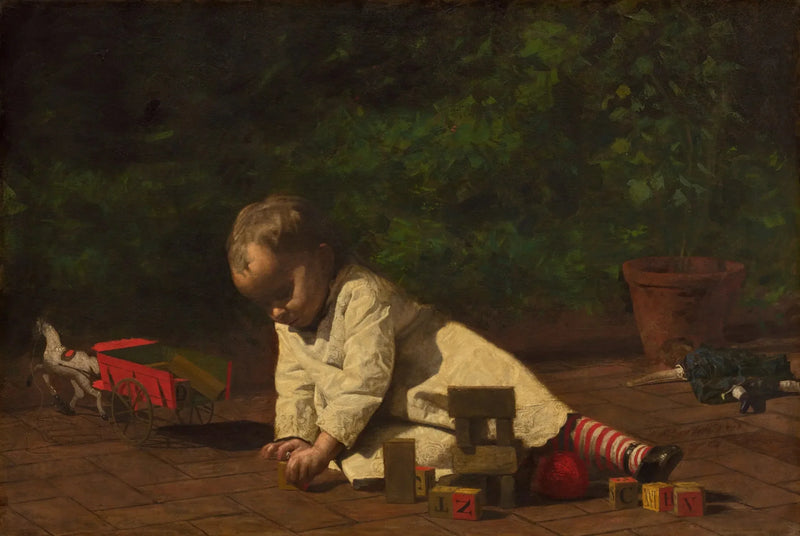 Leikkiä harjoitteleva vauva - Thomas Eakins