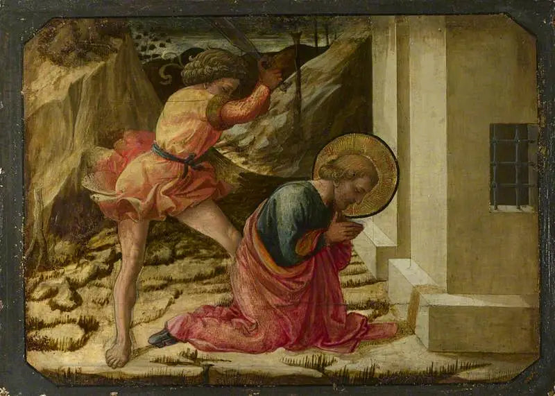 Pyövelitys Pyhä Jaakko Suuren: Predella-paneeli - Fra Filippo Lippi