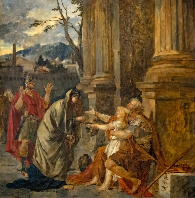 Belisarius tunnustettuna sotilaana - Jacques-Louis David